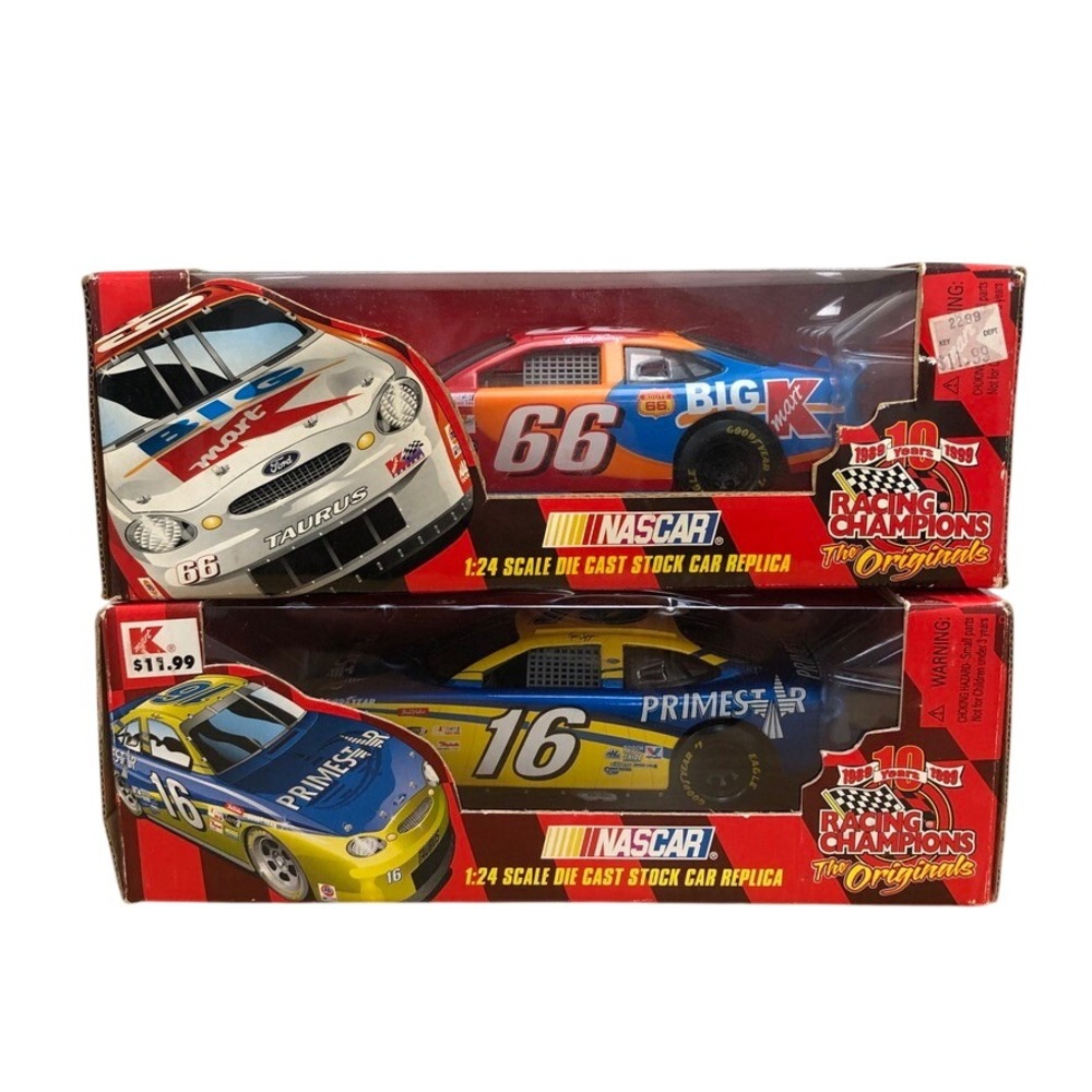 Racing Champions NASCAR Diecast 1:24 10th Anniversary Ford Taurus Lot 66 16 Red